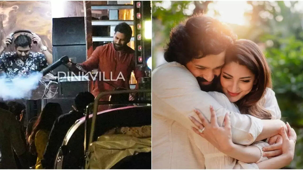Inside Images: Naga Chaitanya dances at his half-brother Akhil Akkineni’s Baarat in Hyderabad forward of wedding ceremony with Zainab